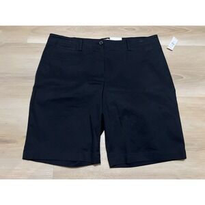 NWT Talbots Chino Shorts Womens 14 Petite Black‎ Dress Short